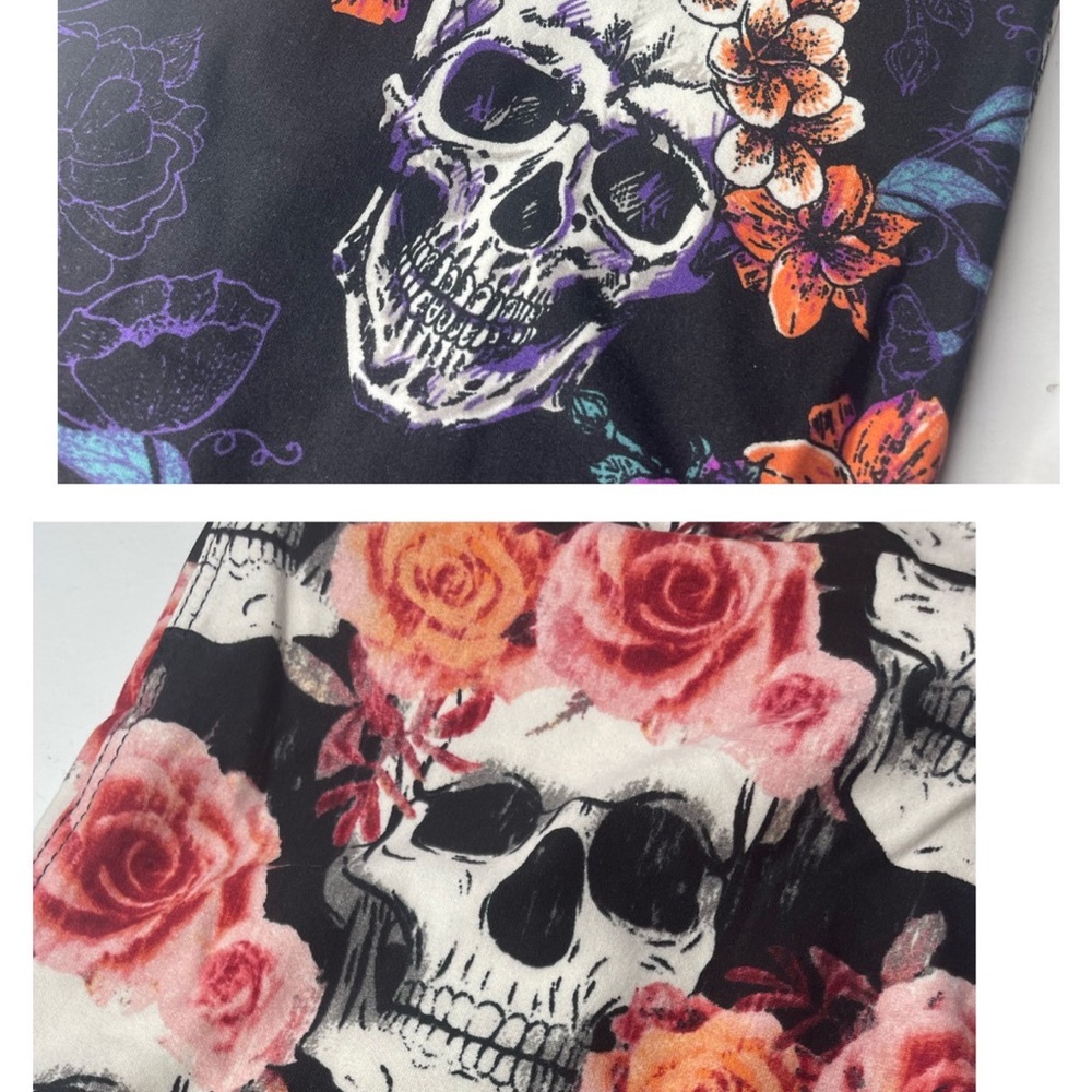 Brand new lot of 2 one size OS Lularoe skull leggings